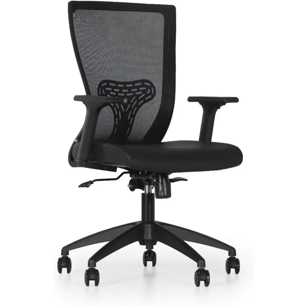 Goldsit Quatro Style Office Desk Chair | European Quality | Mesh Backrest with Lumbar Support | Adjustable Armrests