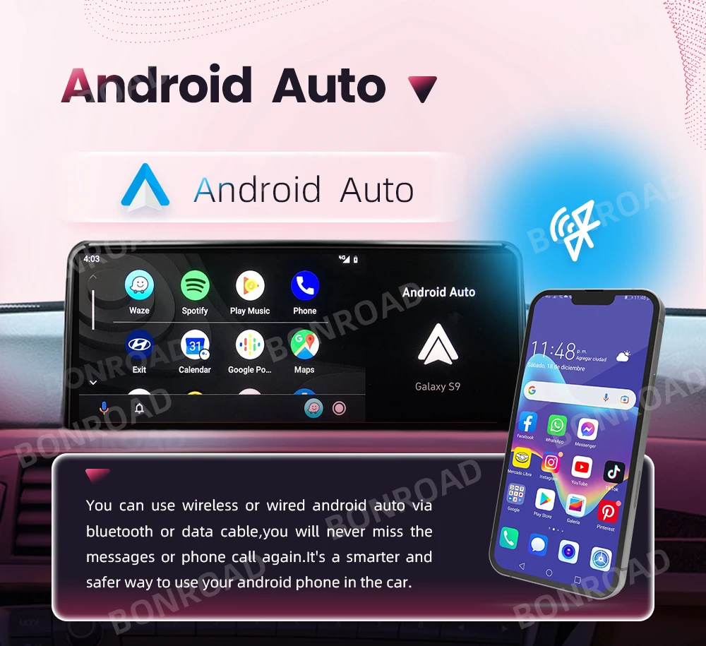 BONROAD 8+128GB Carplay Android auto Multimedia Player Car Radio For BMW 1 2 3 4 Series F20 F21 F22 F30 F31 F32 F33 F34 F36 M4