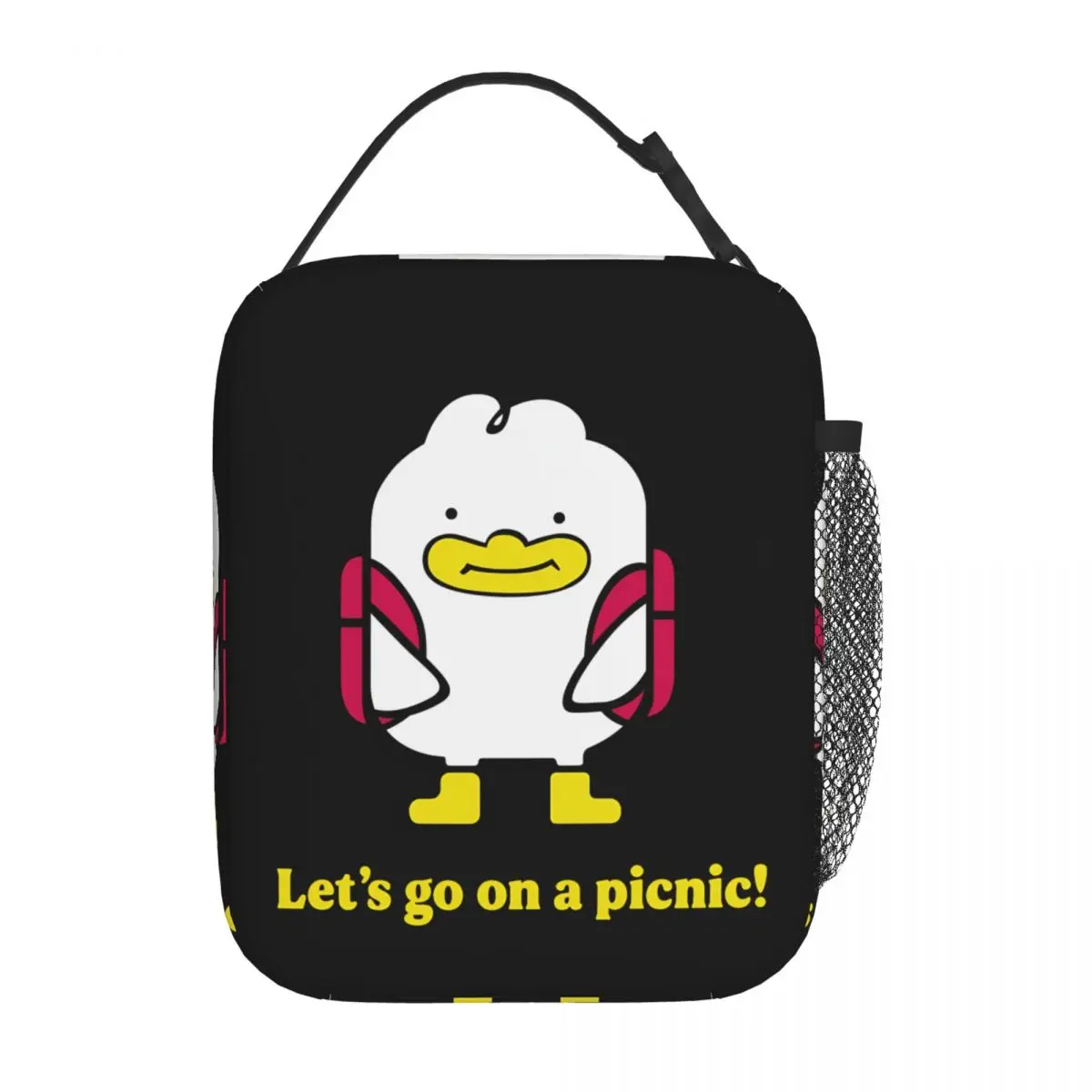 Многоразовая многофункциональная модная сумка Let's Go To A Picnic Jinu Card Kpop Demon Hunters Изолированная сумка для обеда большой емкости Re