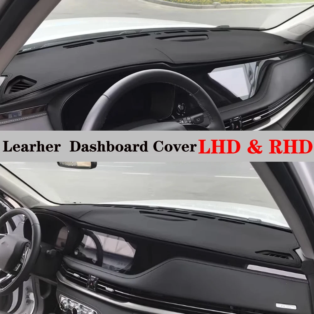 

Dashboard Dash Mat Cover PU Leather Pad Protector Carpet Sunshade Anti-UV Car Accessories For Changan CS95 2019 2020 - 2023 2024