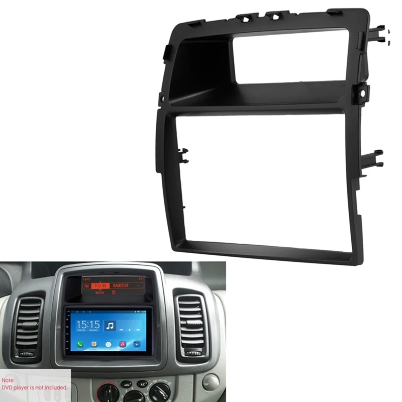 2 Din Car Radio Fascia For Nissan Primastar For Opel Vivaro For Renault Trafic II Dash Kit Stereo DVD Panel Frame