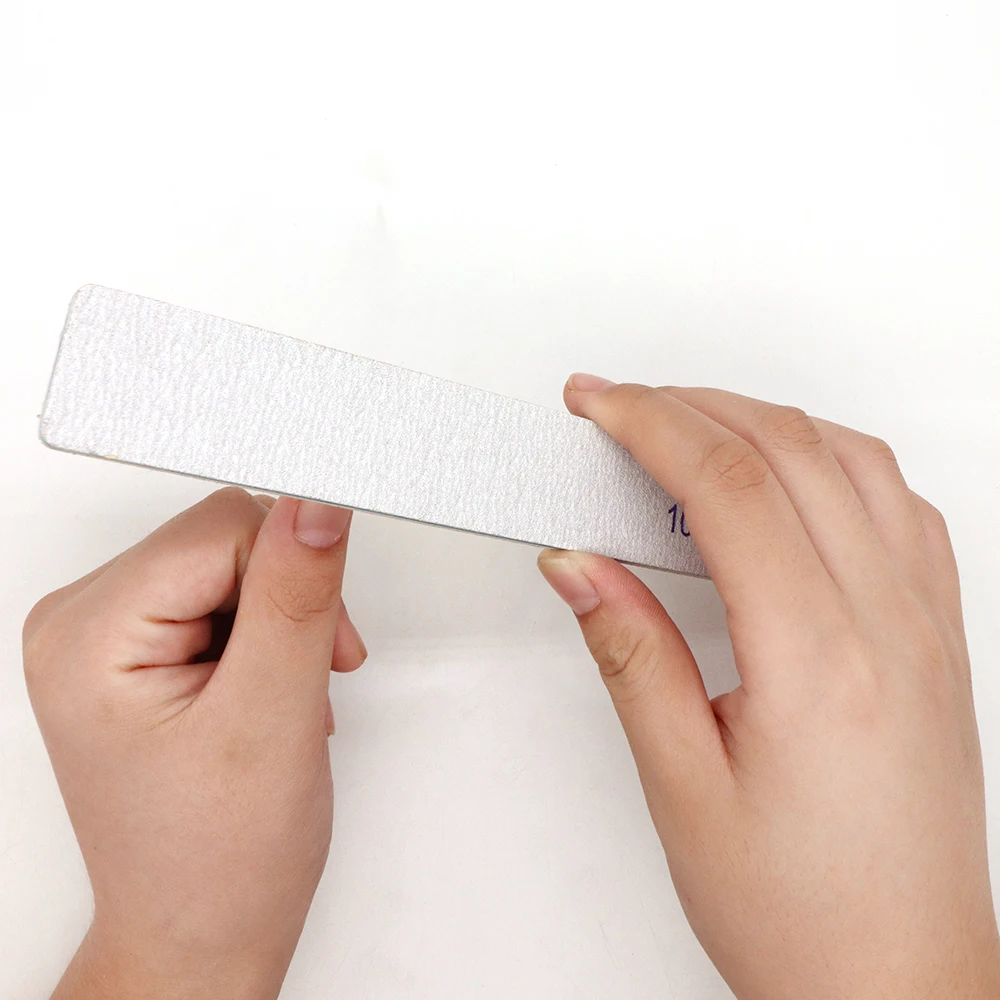 5/25 pezzi lime per unghie quadrate 100 180 grana lima per manicure buffer strumenti per lo styling delle unghie per uso domestico e in salone regali di Natale per le donne