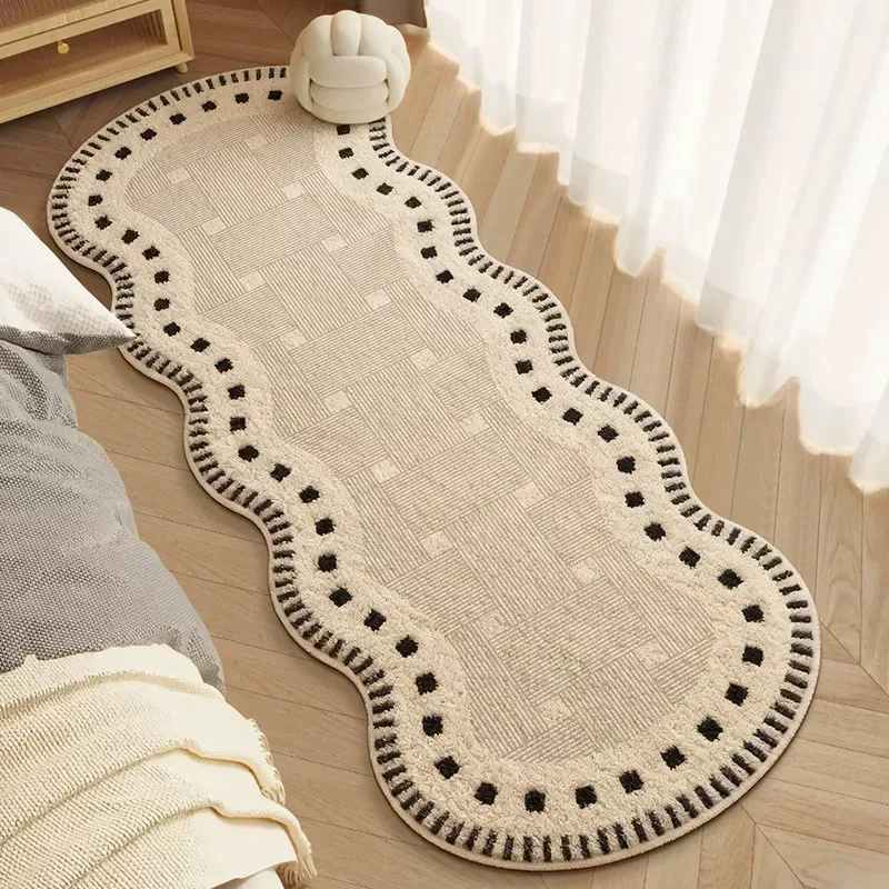 Bedroom Carpet Stain-resistant Wear-resistant Rug Soft Comfortable Floor Mat French Retro Style Bedside Mats Home Decor Carpets