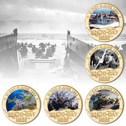 2024 Normandy 80Th Anniversary Landing Commemorative Challenge Coins Collection Birthday Christmas Gifts for Man Boyfriend