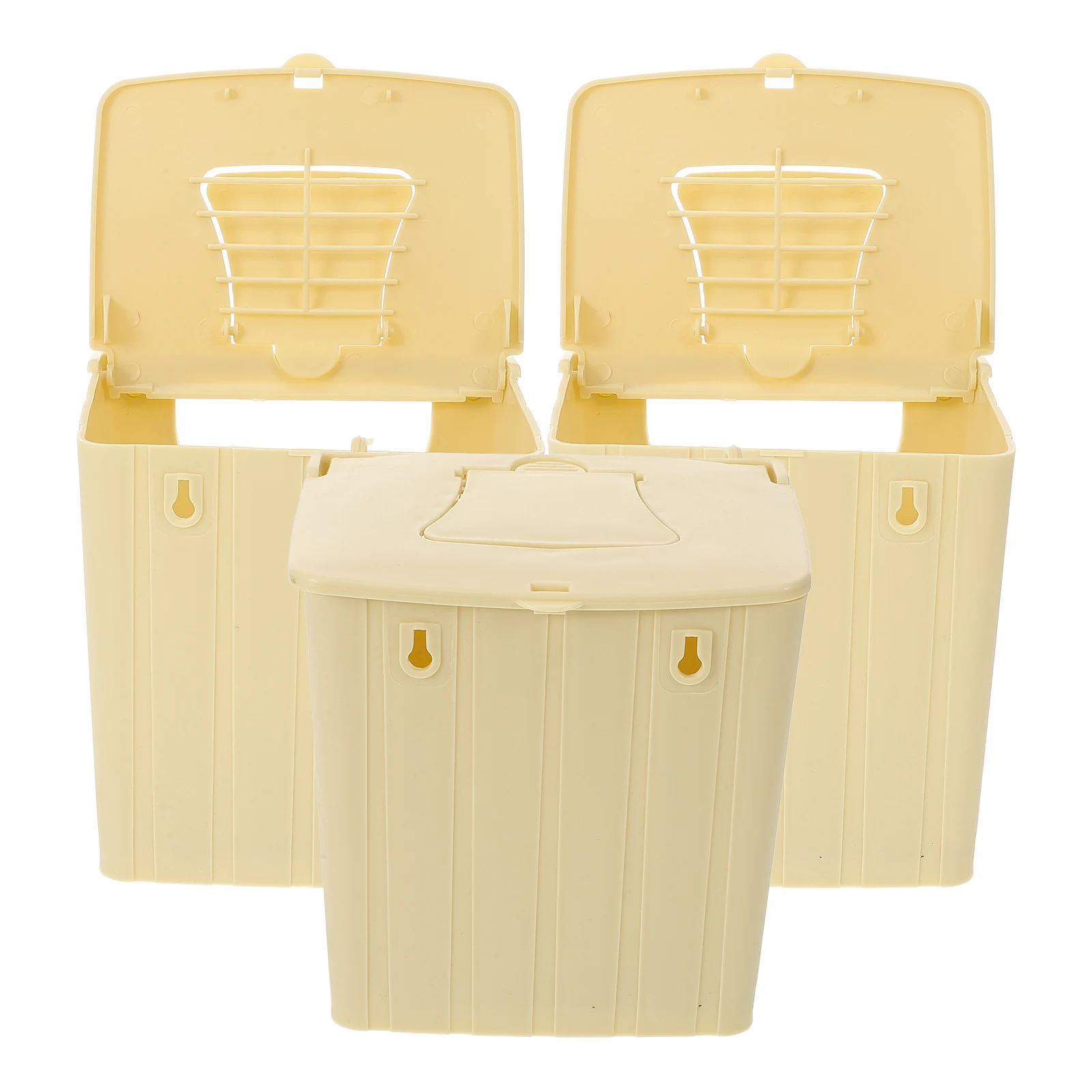 3Pcs Plastic Bird Nesting Box Sturdy Breeding Hut for Parrots Budgies Hanging Roosting Box Indoor Outdoor Bird Living