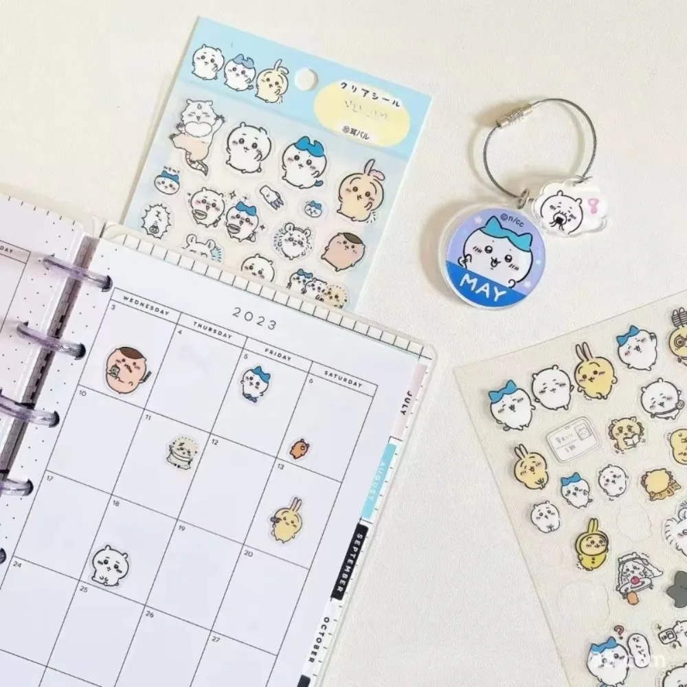 2026 Hachiware Usagi Sticker Cute Cartoon Pattern Decorative Sticker for Decorating Tabletop Water Cups and Luggage Cases