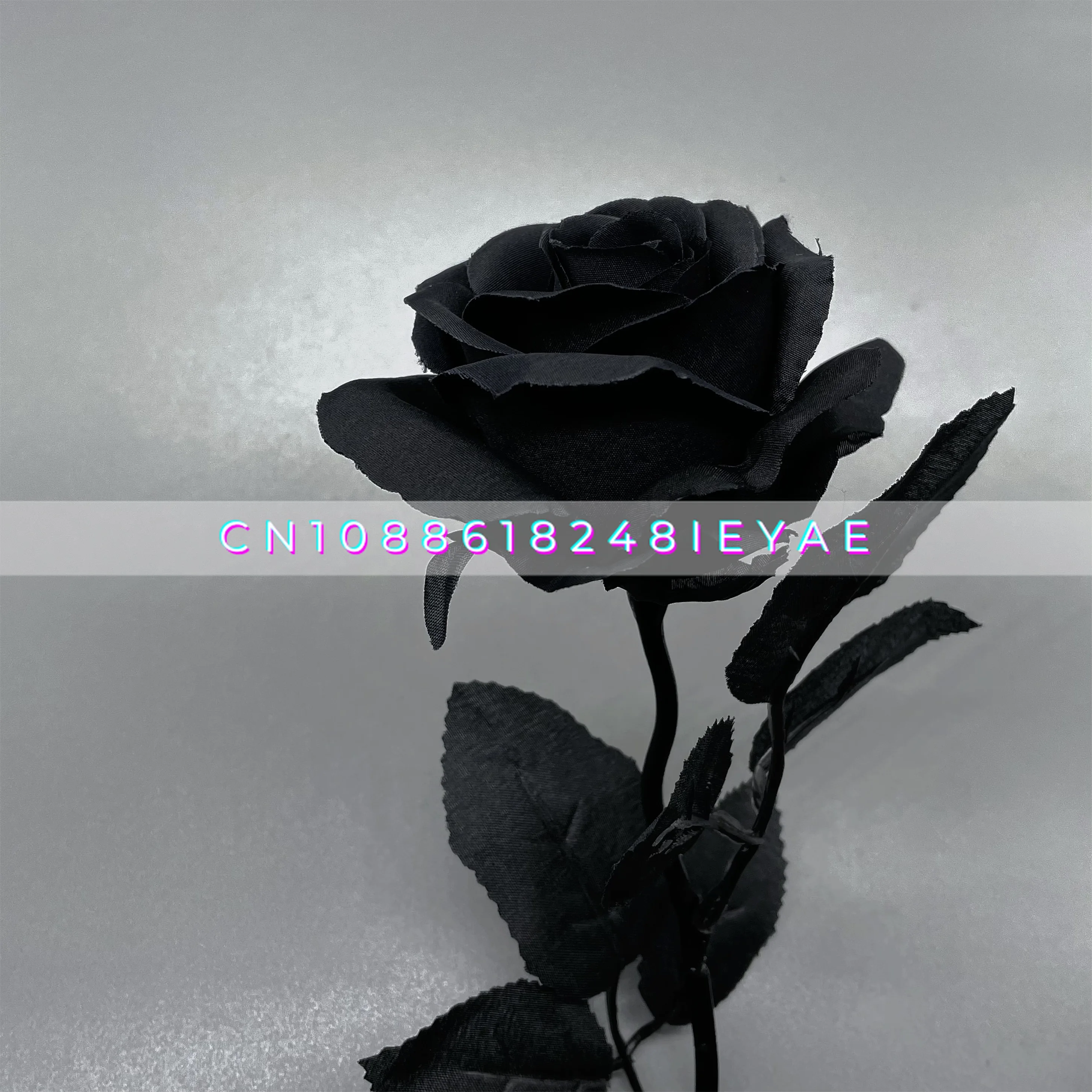 

Gothic Black Rose Shooting Props White and Black Fake Dry Bouquet Simulation
