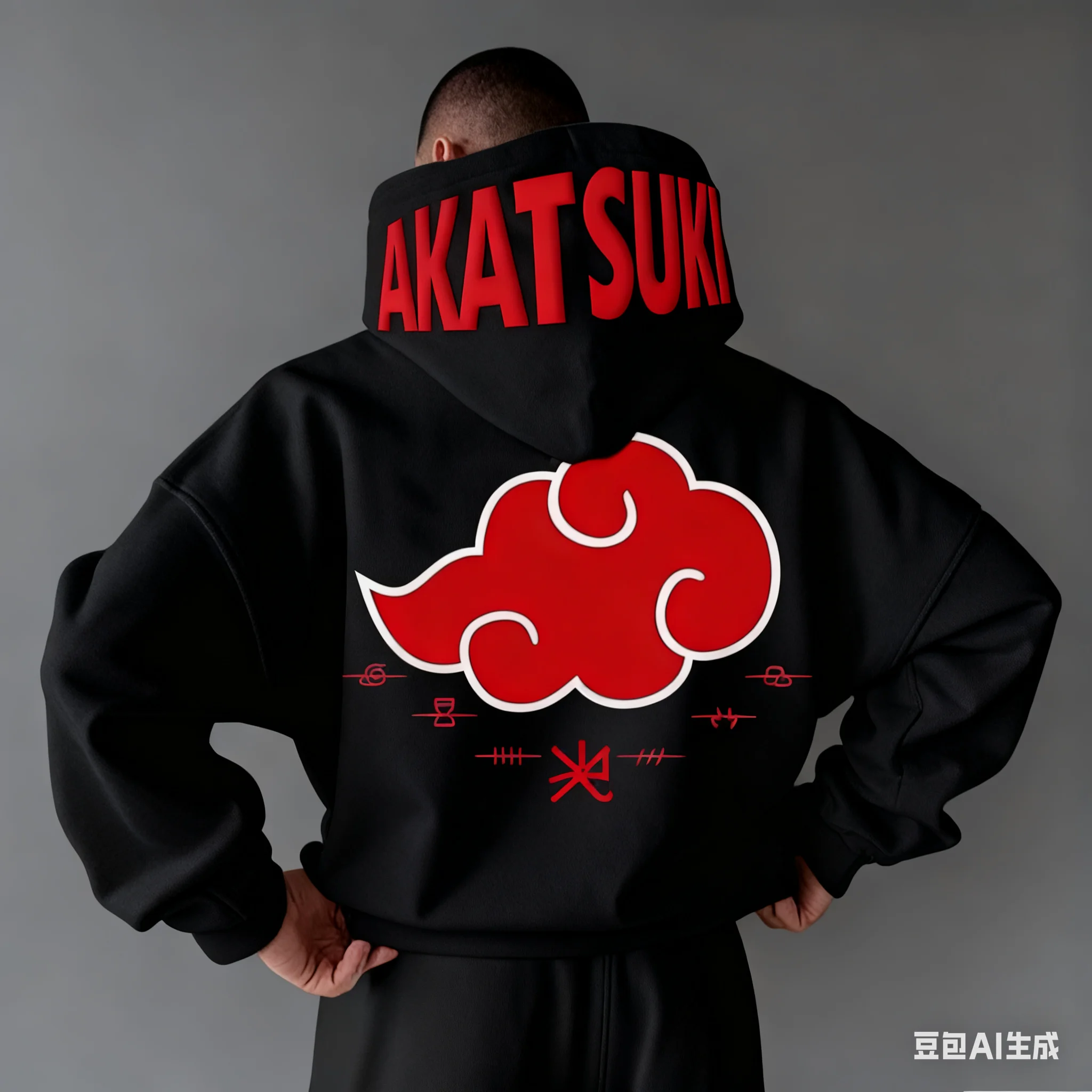 New Neutral Hooded Sweatshirt with Anime Naruto Akatsuki 3D Print, Men's Autumn 2025 Y2k Loose Fashion Long Sleeve Top - Image 5