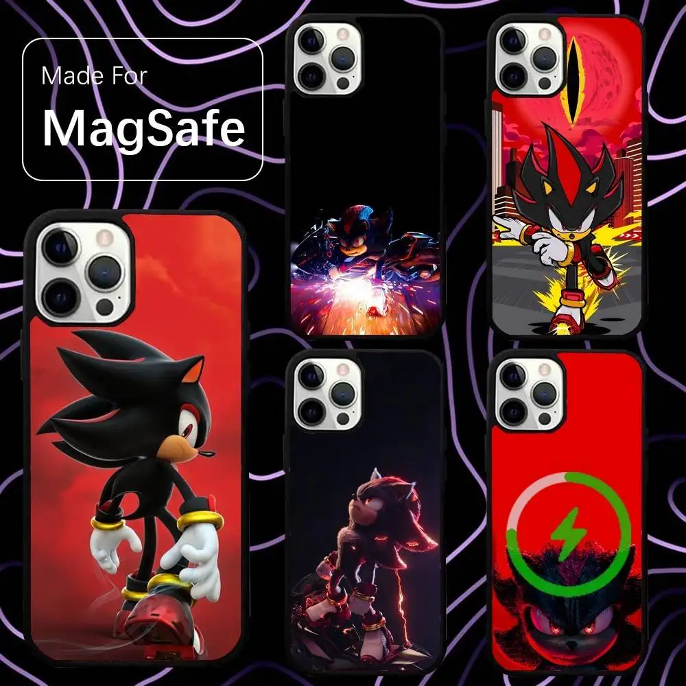 

Shadow 10 Phone Case For iPhone 16,15,14,13,12,11,Pro,Max,Plus,Mini,SE H-HedgehogS New Magsafe Magnetic Wireless Charging