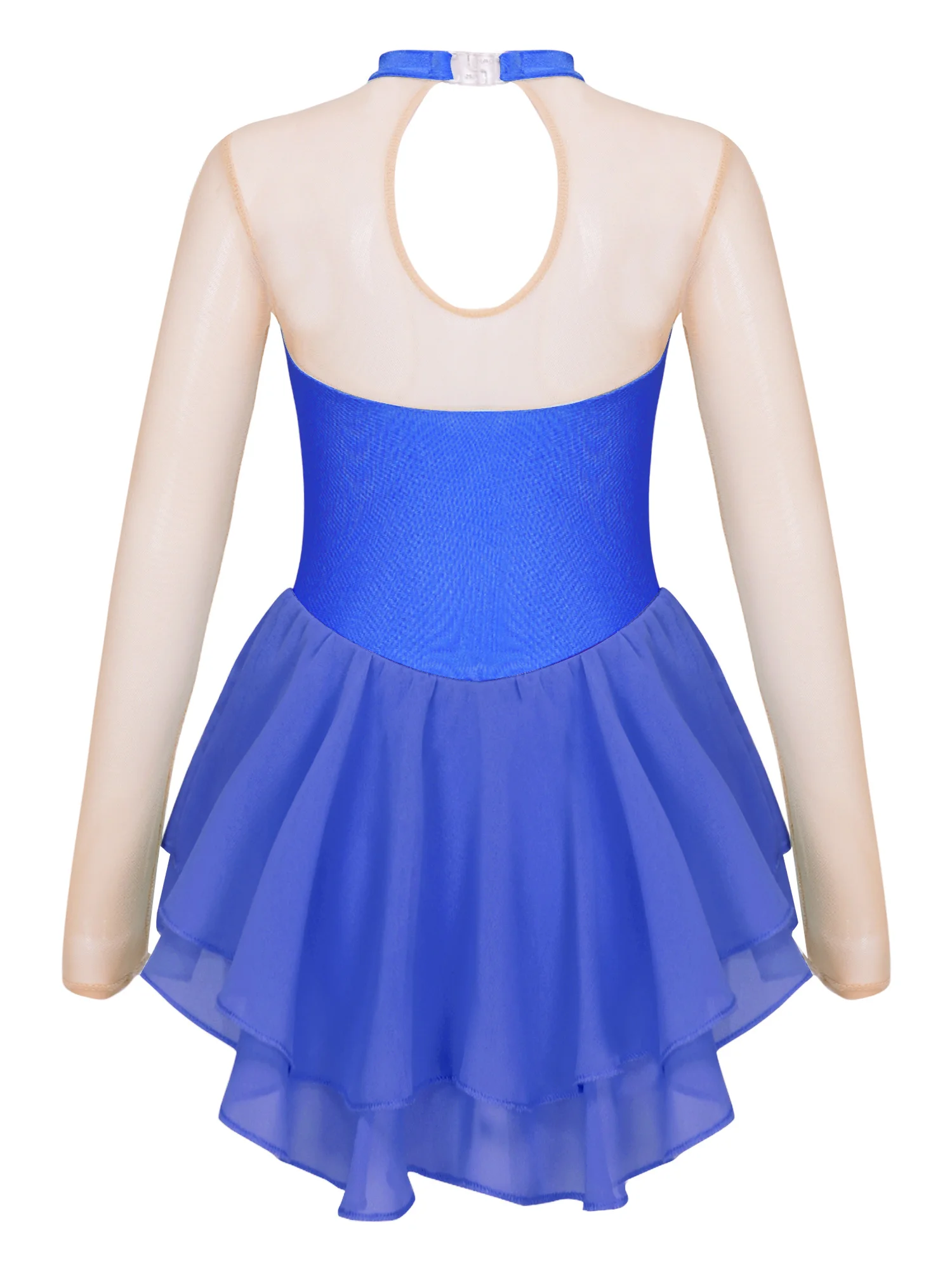 Ropa elegante para niños y niñas, vestido de manga larga con cuello redondo, lentejuelas brillantes con diamantes de imitación, decorado Floral,