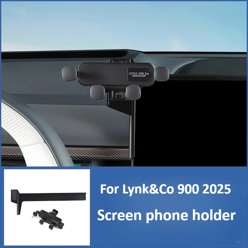 

For Lynk&Co 900 2025 Accessories Car Phone Holder Navigation Screen Mount Mobile Phone Stand Adjustable Cell Phone Braket