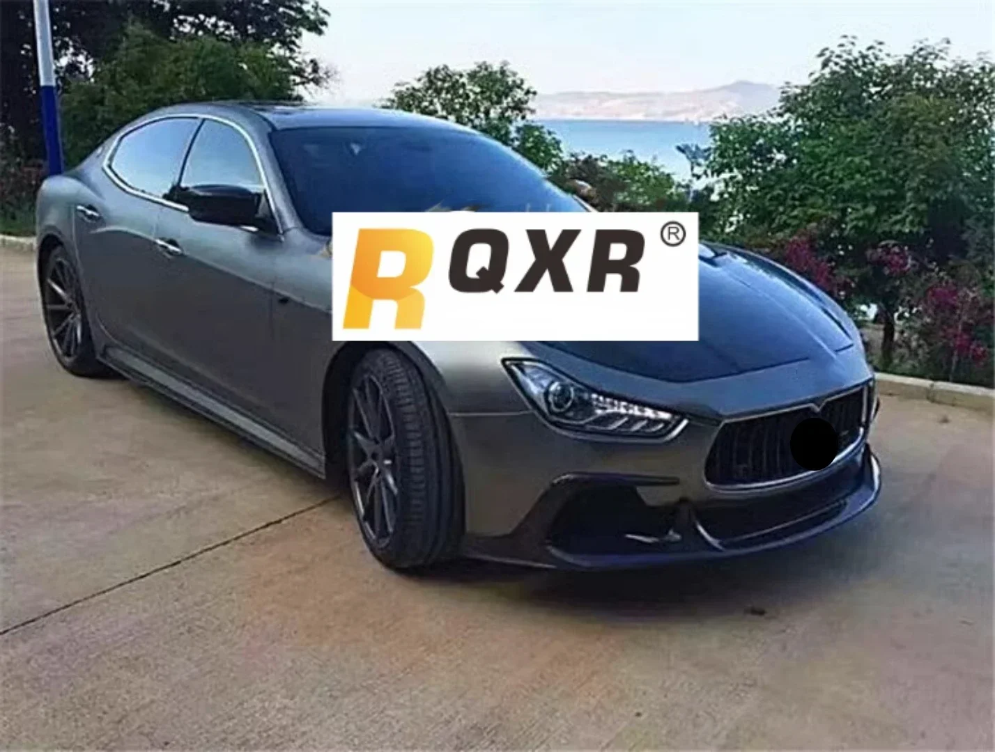 carbon fiber Front Rear lip assembly body kit for Maserati Ghibli upgrade to ASPEC style side skirt tail wing Car Accessories