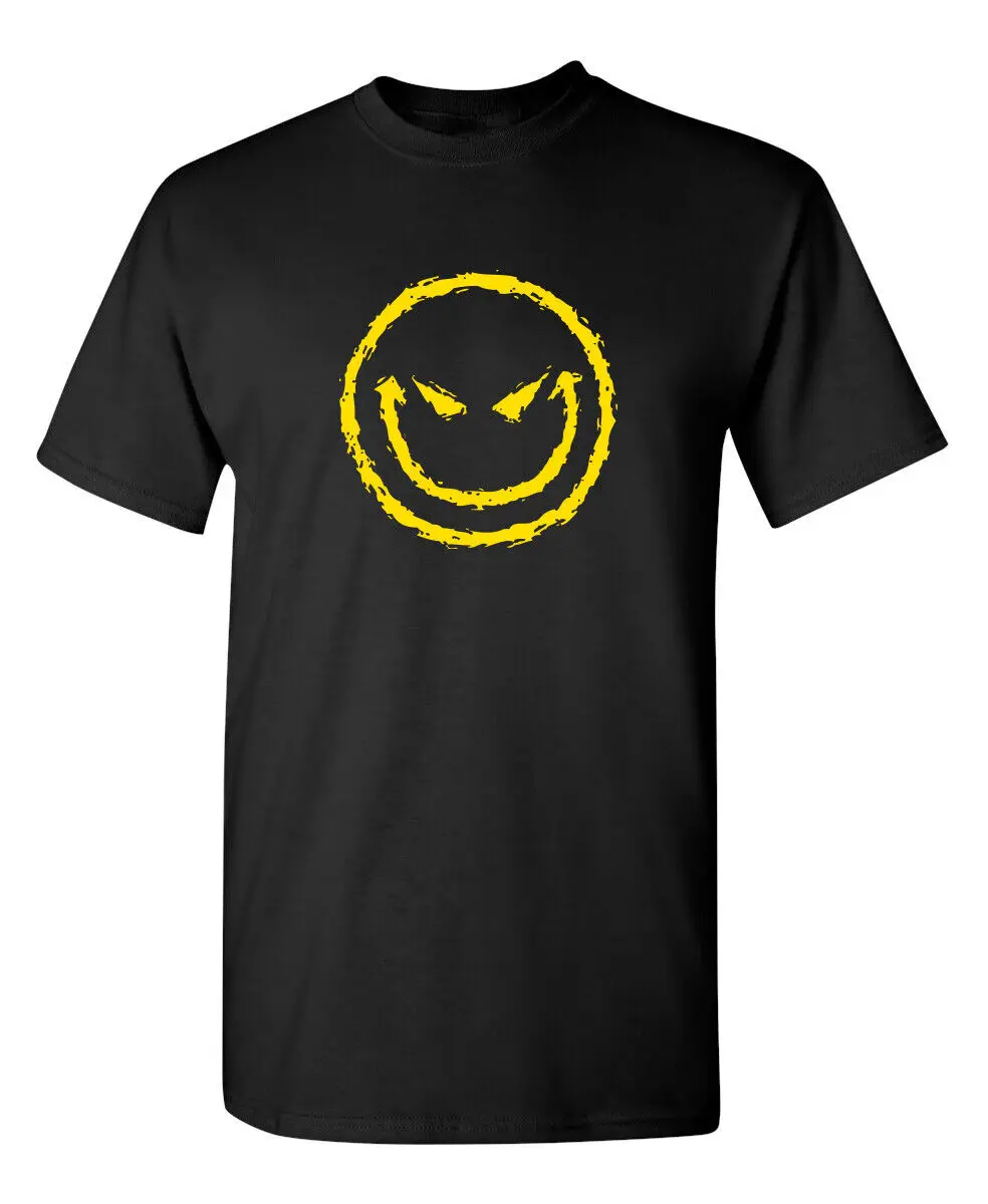 Evil Faces Sarcastic Humor Graphic Novelty Super Soft Ring Spun Funny T Shirt