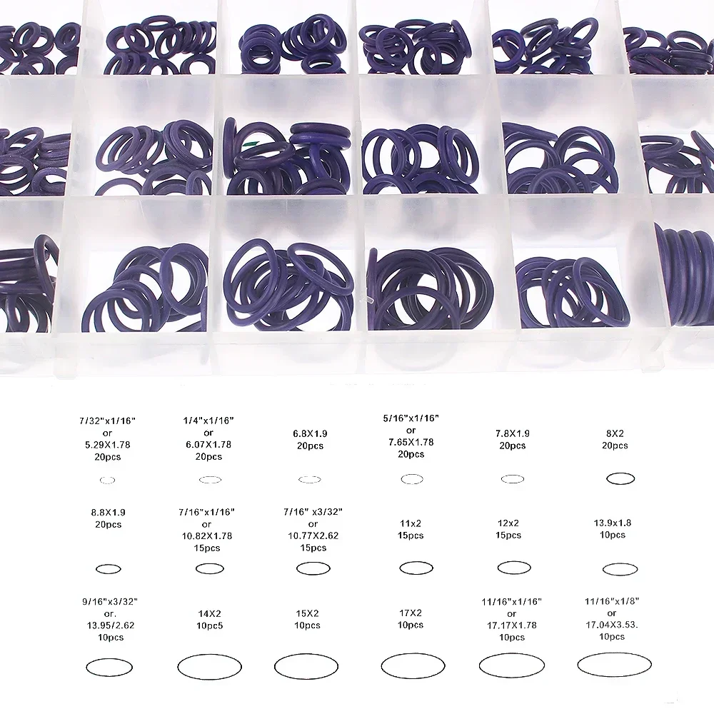 270 قطعة يا خاتم NBR ختم غسالة السباكة طوقا النتريل بوتادين المطاط فاصل النفط المقاومة Oring طقم تصليح #1