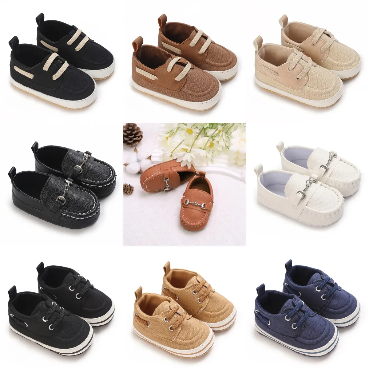 Casual Slip On Low Top Loafer Shoes For Baby Boys, Lightweight Comfortable Non Slip Flat Shoes For Indoor Outdoor Walking, Sprin