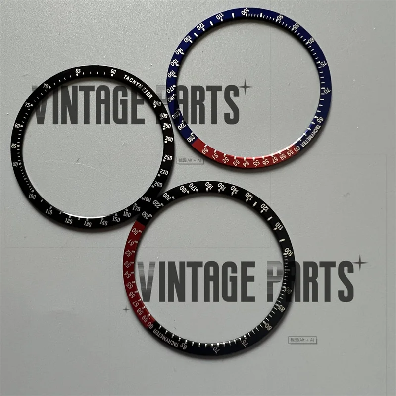 Inserto de bisel de aluminio PEIPSI de 37,2x32,4 Mm apto para reloj POGUE seiko 6139 6002