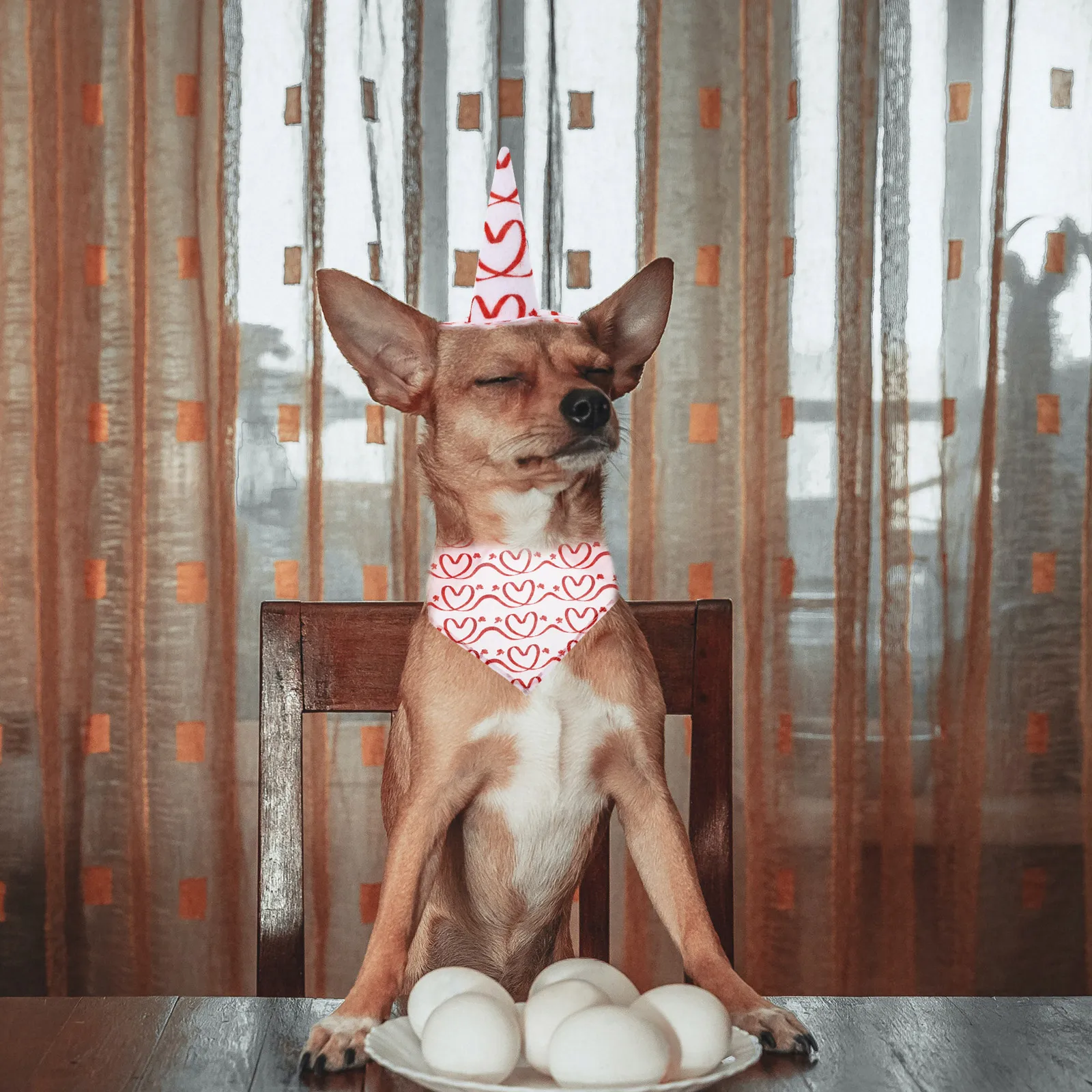 

1 set 1 Set Of Pet Triangle Scarves Decorative Saliva Towels Party Pet Bib For Dogs Cats Adorable Puppy Hats Gift Accessories