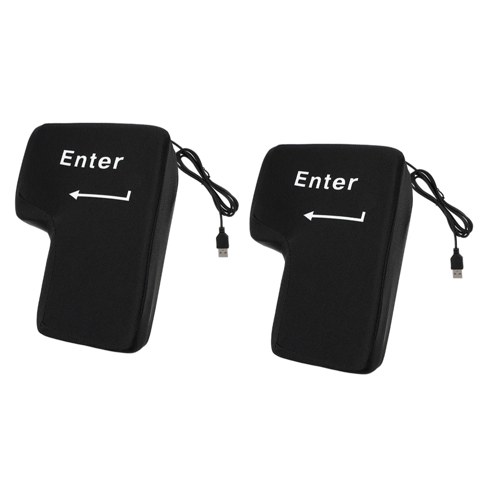 

2pcs Enter Key Vent Pillow Big Stress Toy Anti-Stress Punch Bag Comfortable Ergonomic Cushion Memory Foam Pillows Nap Giant