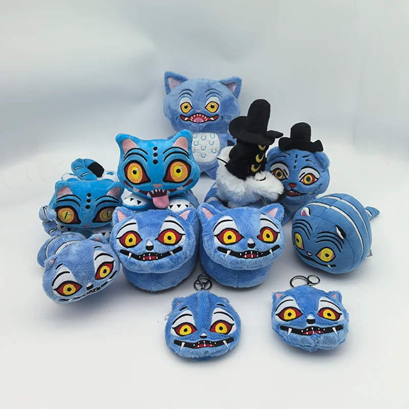 Treasuringu novo kpop demônio brinquedos de pelúcia jogo caçadores tigre brinquedo de pelúcia boneca tigre azul animais plushie presentes de aniversário