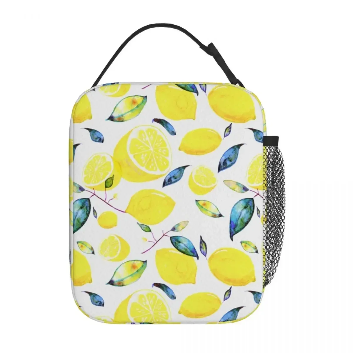 Cute Fruit Xmas Lunch Bag Lemons Food Picnic Lunch Box For Child Design Thermal Tote Handbags Waterproof Convenient Cooler Bag