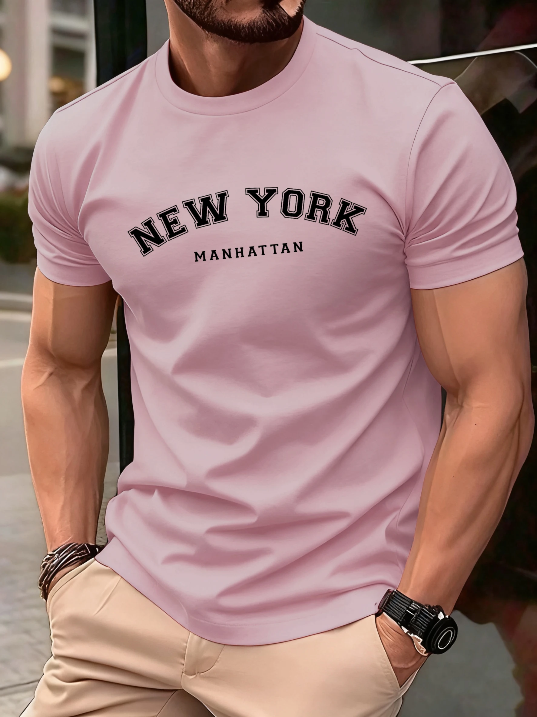 Street Fashion Of New York - Camiseta con estampado de Manhattan de