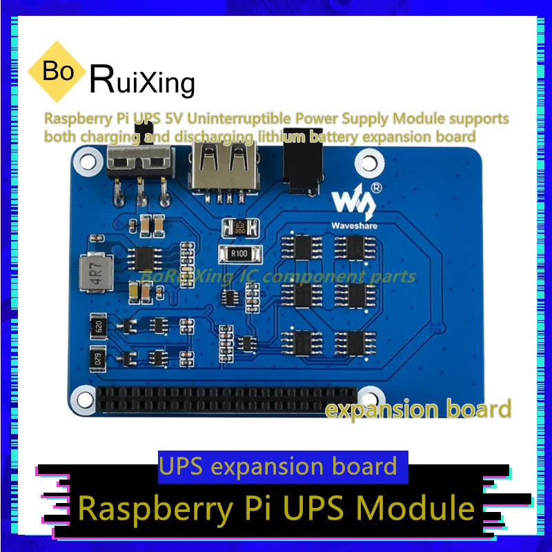 1PCS/LOT UPS-HAT Raspberry Pi UPS 5V Uninterruptible Power Supply Module Supports Both Charging And Discharging Lithium Battery