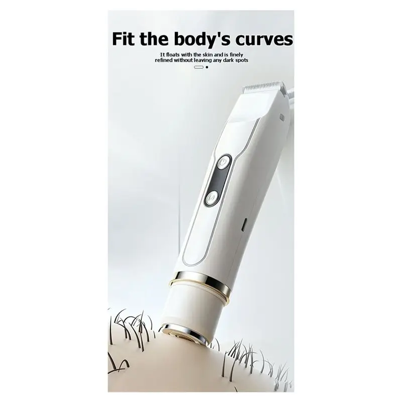 B82B-Waterproof Electric Pubic Hair Trimmer And Shaver-Dual-Head Shaver Specifically Designed For Women's Intimate Areas
