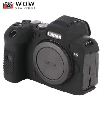 Para canon r6ii r6 mark ii preto vermelho branco amarelo verde r6 r6ii capa de silicone borracha caso da câmera capa pele
