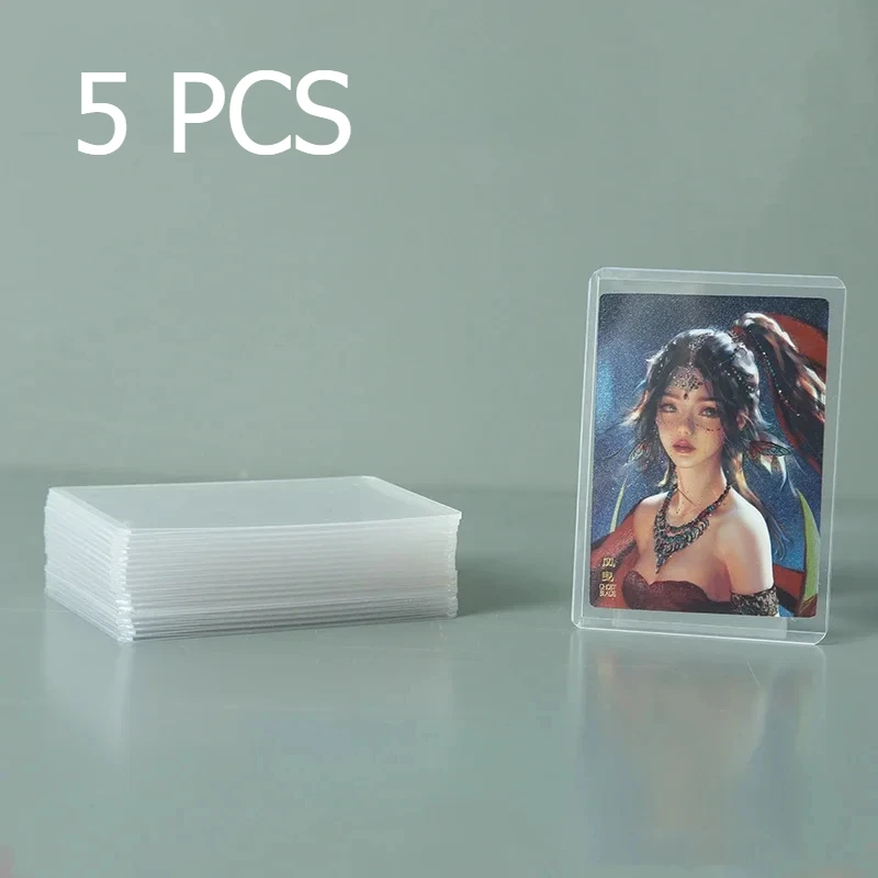 5Pcs B8 Transparent Card Holder Kpop 3-inch Photocard Protector Game Collection Card Anti-scratch Hard Card Cover Mailer Package