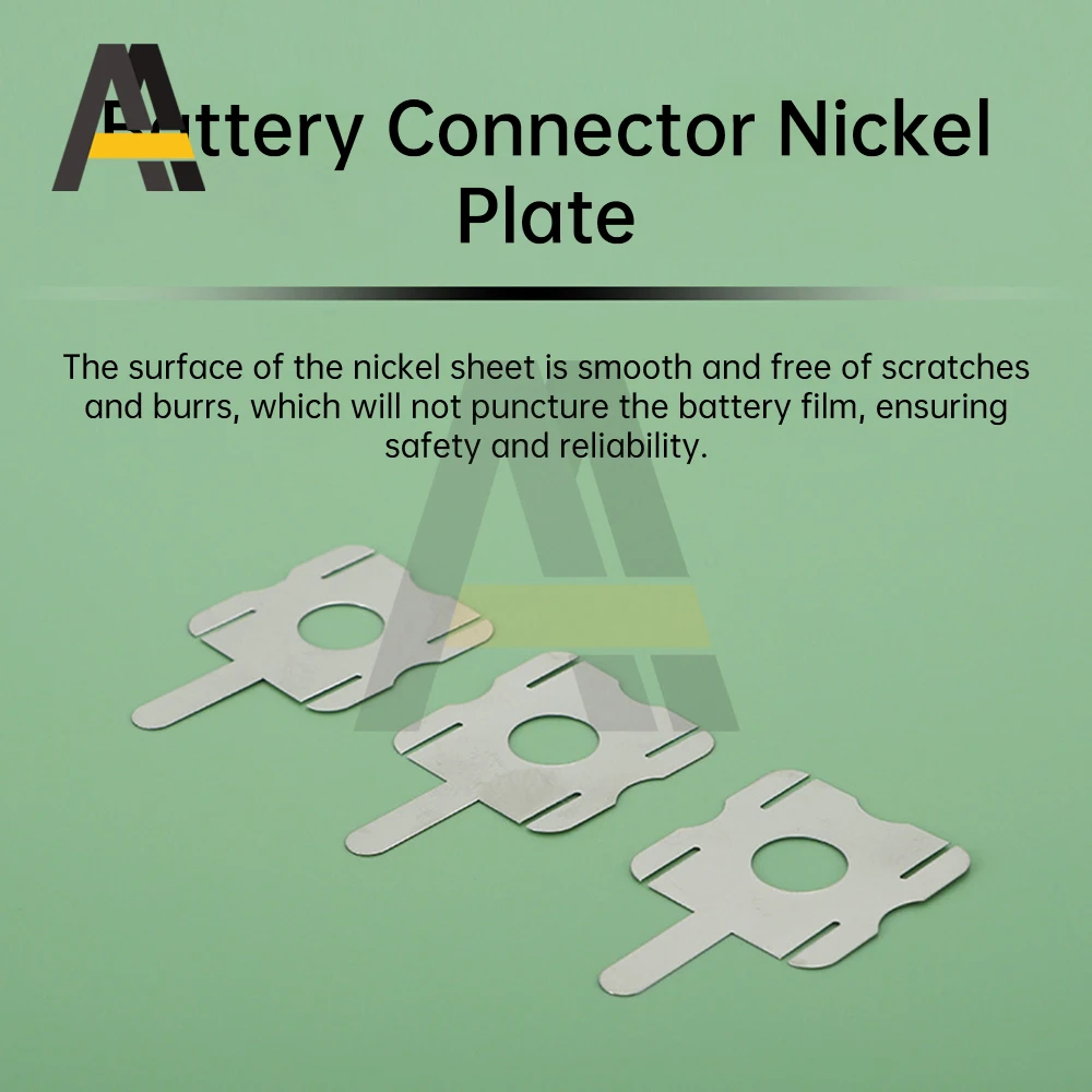 30pcs 18650 Lithium Battery Nickel Sheet Polygonal Battery Nickel Sheet For Spot Welding Machine Batteries Connection Sheets