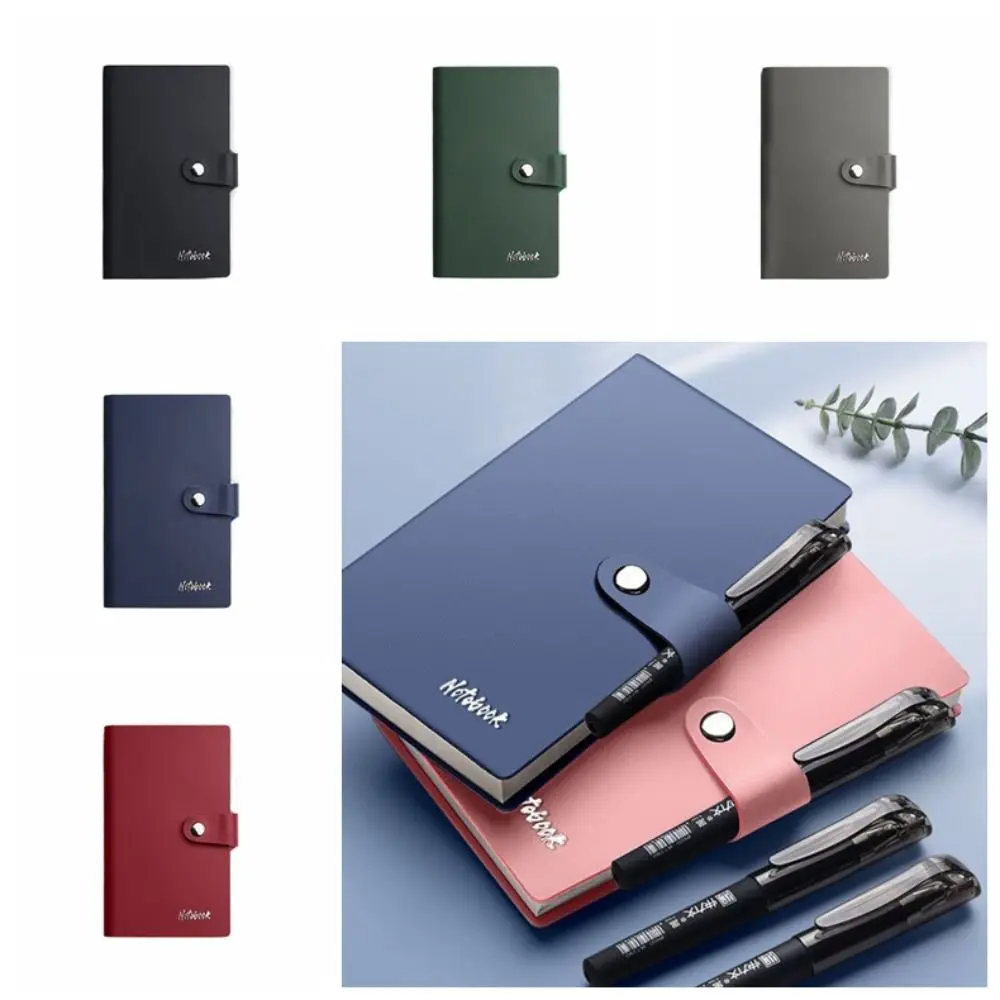 Simple Memo Diary Planner A7 Mini Notebook Scrapbooking Agenda Organizer Pocket Notepad Word Book PU Cover Student