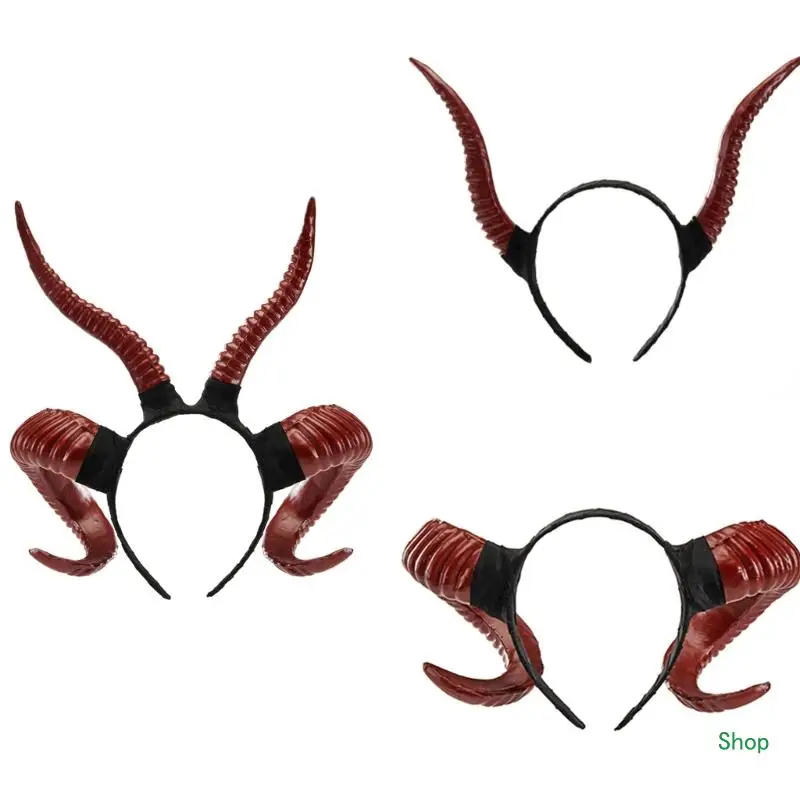 Dropship Gothic Teufel Horn Haarband Animes Stirnband Mädchen Hairhoop Halloween Party Versorgung