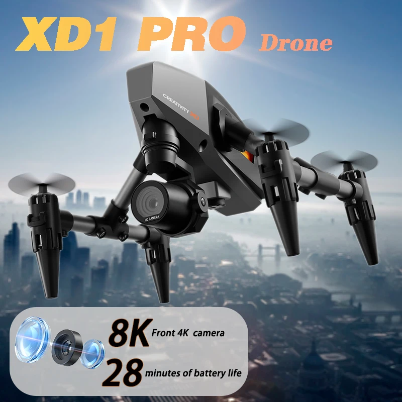 2024 XD1 Mini Drone Professional 8K Dual Camera Height Maintaining Four Sides Obstacle Avoidance Professional Aerial Photography