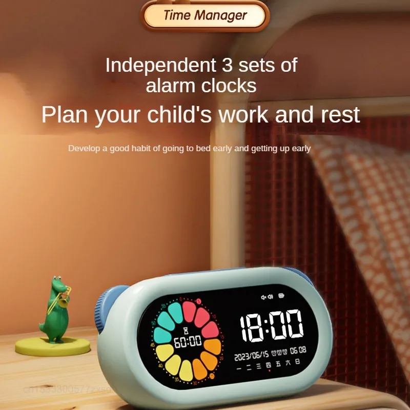 Imagem -05 - Xiaomi-despertador Automático Inteligente Multifuncional Temporizador m & g Tela Grande hd Vibração Silenciosa Resistência Longa Recarregável