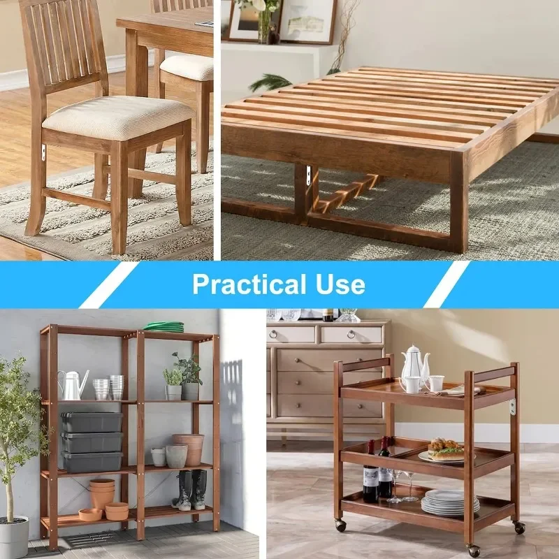 

10 шт. L-образные кронштейны из нержавеющей стали 304 - угловая скоба под прямым углом для полок, деревянная мебель, ящик для стула с соответствующими винтами