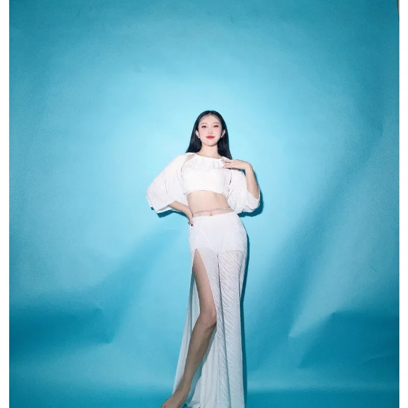 Dostosowane kostiumy do tańca brzucha Oriental Dancewear 2025 Nowe ubrania do ćwiczeń Ubrania zespołowe Spodnie Spodnie z szerokimi nogawkami