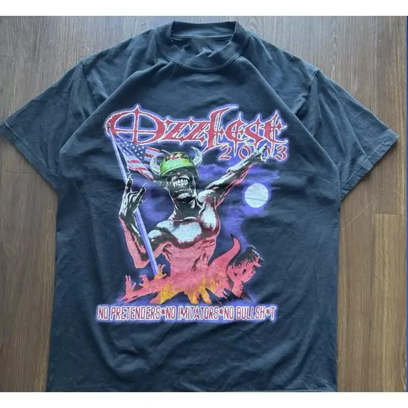 Rare 2003 Ozzfest Vintage Band tee Size S 5XL KN299