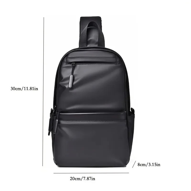 New Men's Chest Bag, Casual and Fashionable Single-shoulder Bag, Lightweight, Water-resistant and Multi-functional Crossbody Bag
