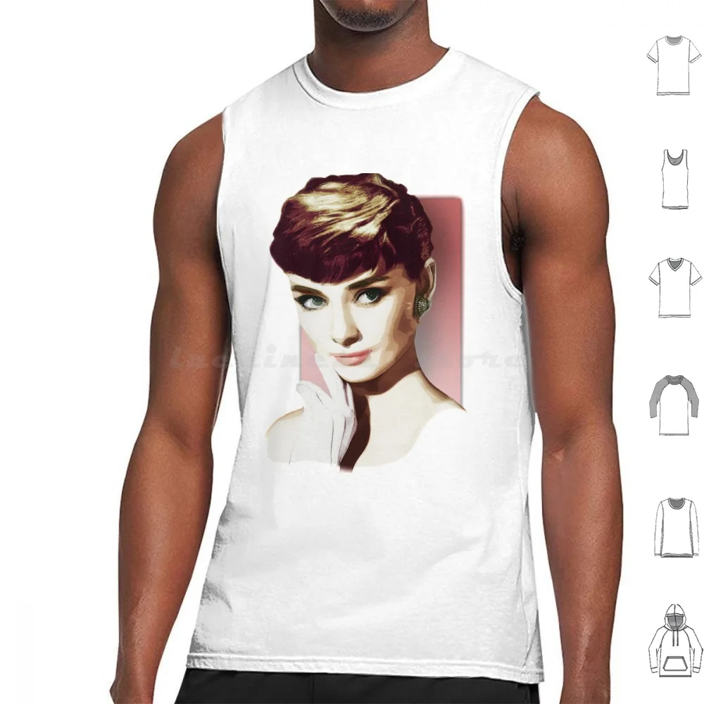 Хлопковые майки с забавным лицом и принтом Thebluebox115 Audry Hepburn завтрак на забавном лице голливудская кинозвезда классика