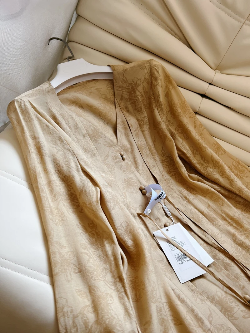 Nieuwe Chinese Sle Faionable Beau Lente Zomer Zijden Damesset Gentlewoman's Retro Rok Broek Moderne Traditie Dr