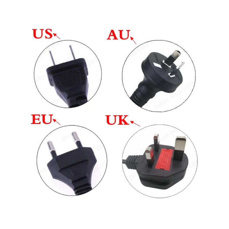 29.4V 7A AC ケーブル 1.2M DC ケーブル 1.5M ポリマーリチウム電池充電器 AC 100-240V DC 5.5MM*2.1MM 充電器米国プラグ