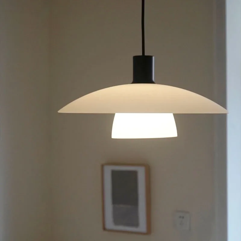 

Designer LED Chandelier Simple Flying Saucer Pendant Lamp Dining Study Hotel Bar Decoration Light French Creative Art Lighting