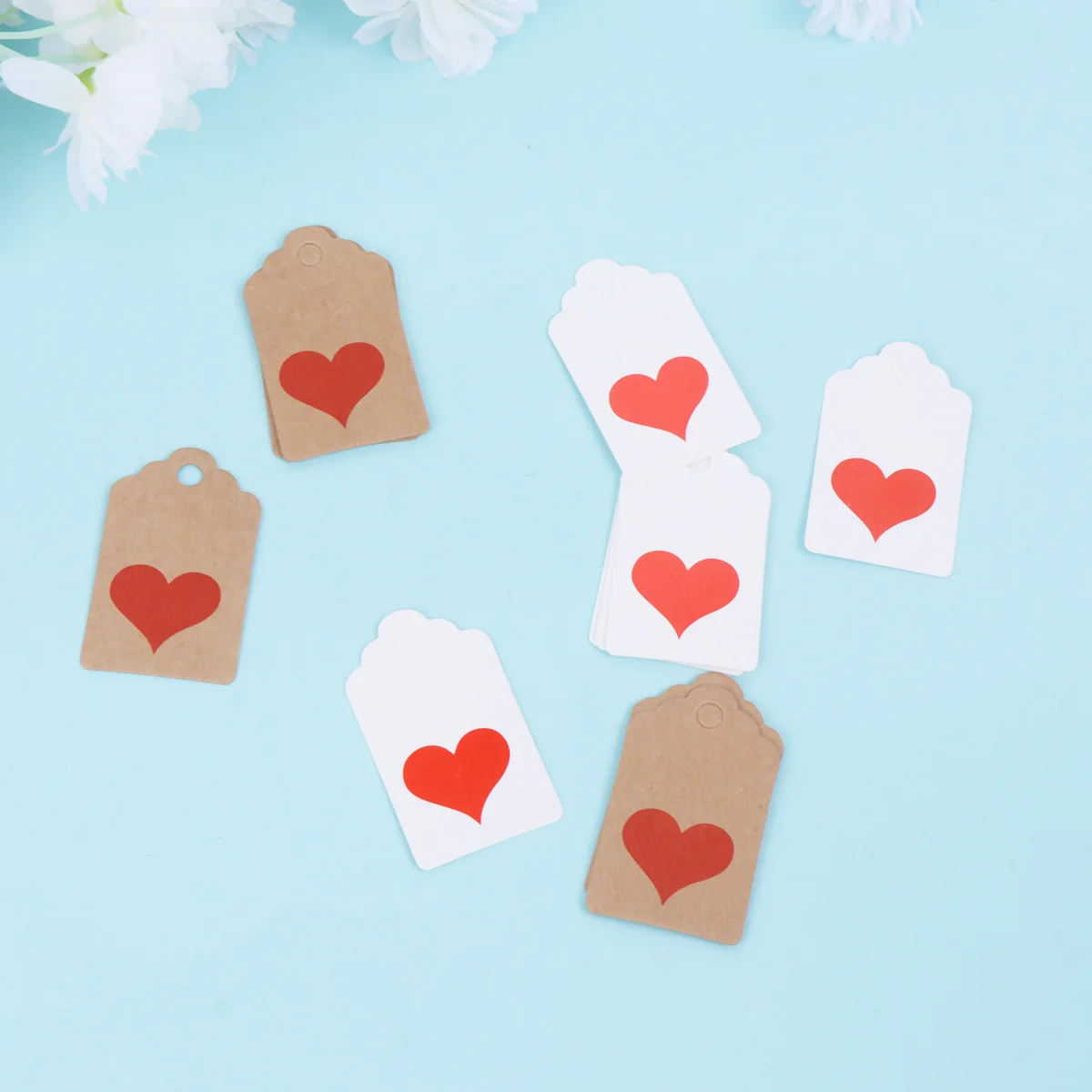 200Pcs Kraft Paper Tags Vintage Style Bookmark Tags for Love Notes Thank You Cards Birthday Gift Labels Handmade Craft