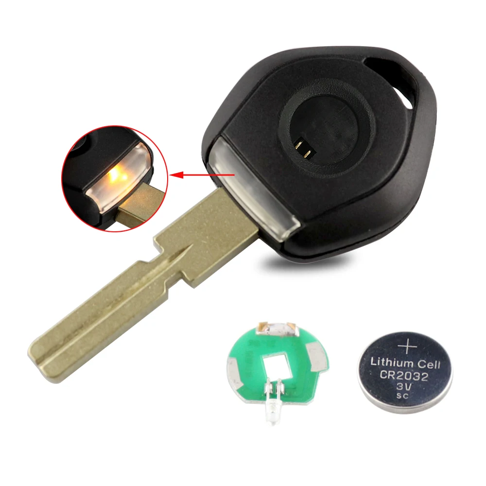 YIQIXIN Ersatz Auto Schlüssel Shell Fern Fall Mit LED-Licht Für BMW 3 5 6 Serie X3 X5 Z4 Z8 e36 E34 E38 E39 Transponder Abdeckung