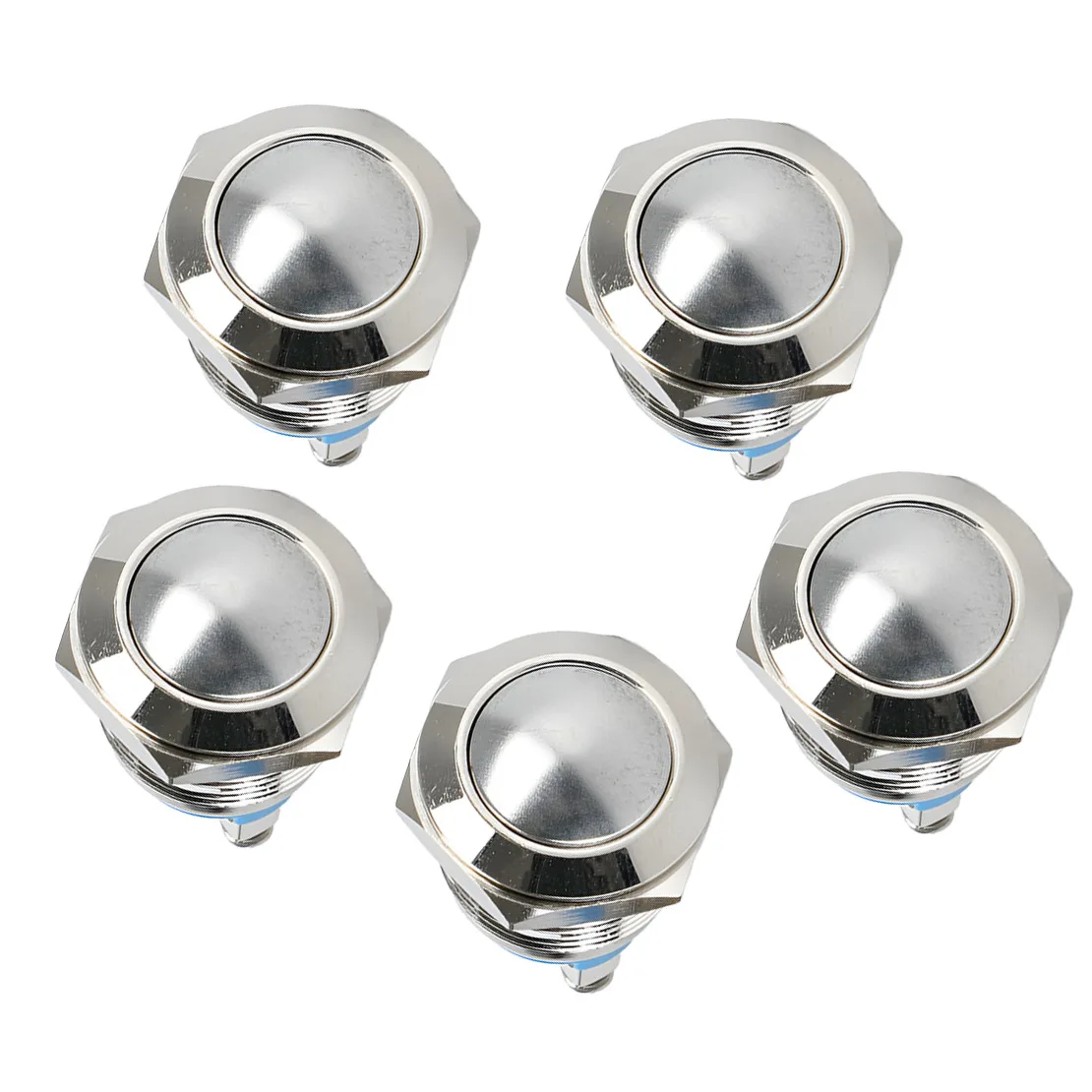 5 قطعة 16 مللي متر تصميم مدمج الذاتي العودة الكرة جولة المسمار القدم مفتاح بـزر دفع #2