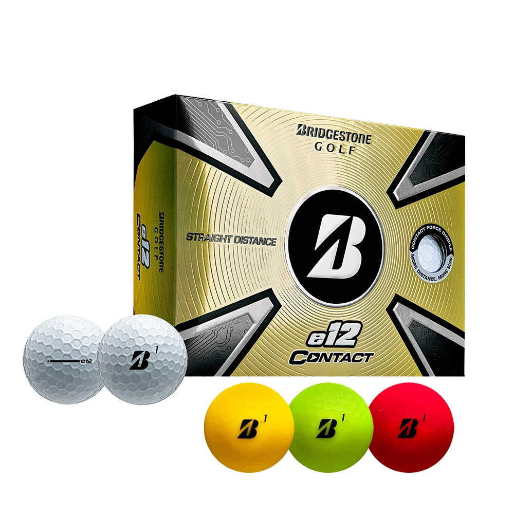 Seokyo-pelota de golf de contacto Bridgestone E12, 3 piezas