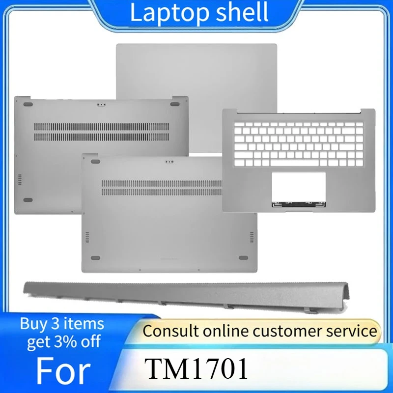 NEW For Mi Notebook Pro 15.6 TM1701 Laptop LCD Back Cover Front Bezel Palmrest Bottom Case Laptop Frames Hinges