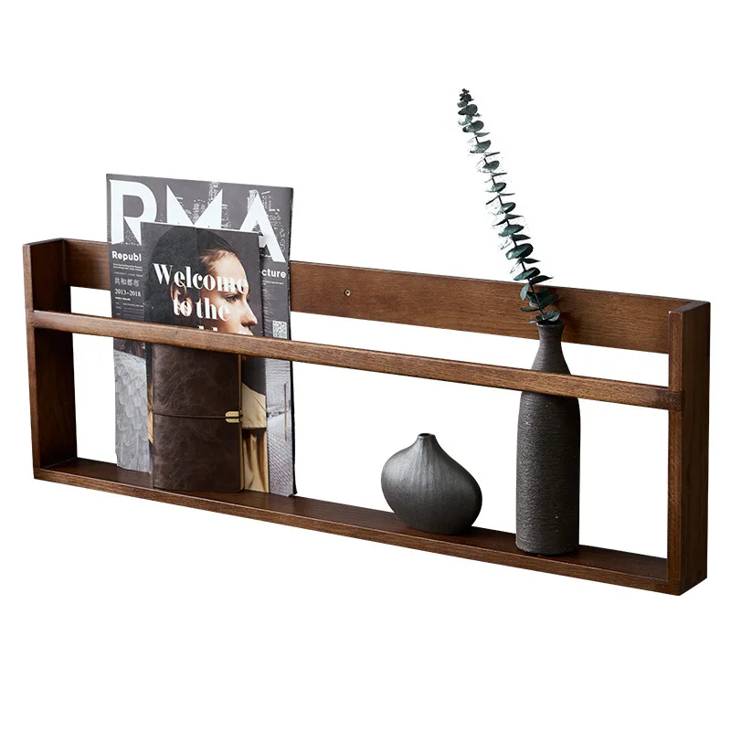 Oak solid wood wall rack