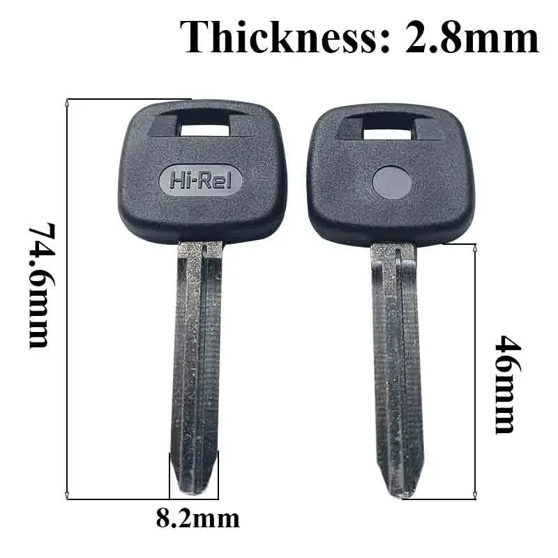 for TOYOTA TOYO15P Key Blank Home Door Locksmith Safe Empty Copper Plastic Copy Clone Black Hi-Rel 5/10/50/100 Pcs