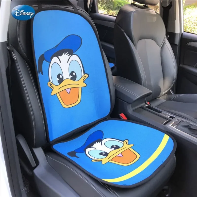 Disney car headrest creative Donald Duck car interior breathable linen cushion for all seasons Daisy cartoon cute girl